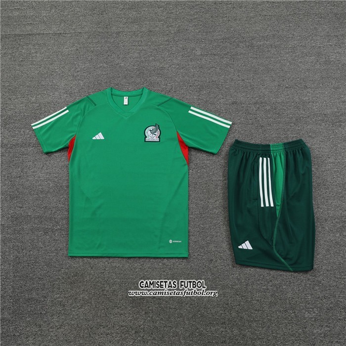 Chandal del Mexico Manga Corta 2023/2024 Verde - Pantalon Corto